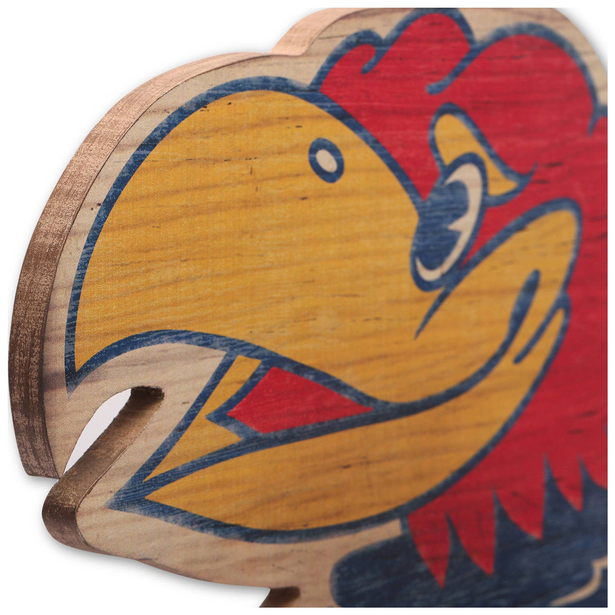 University of Kansas Jayhawks Flanged Wood Wall Decor