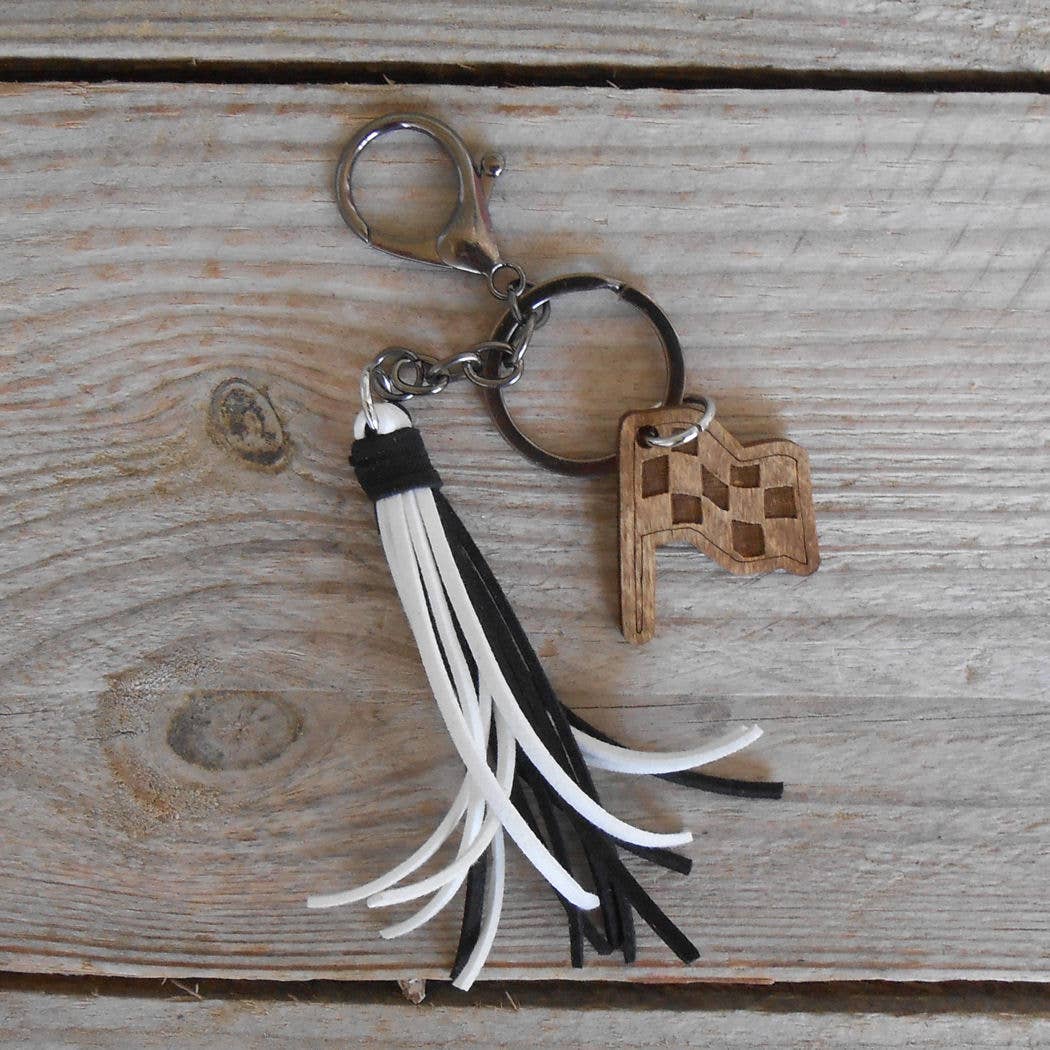 Teal Silicone Wristlet with Wavy Checkered Beads