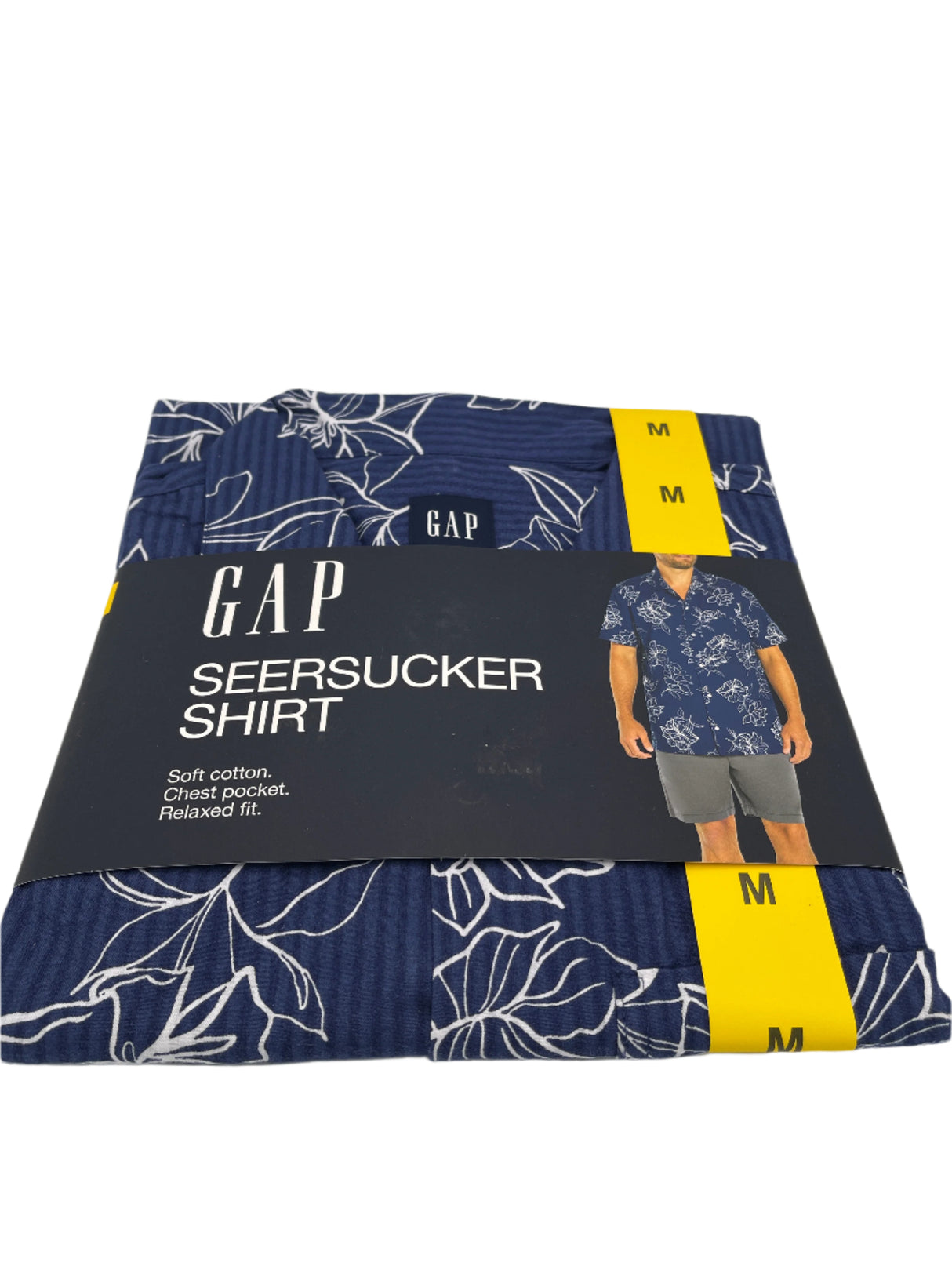 Gap Seer Sucker Button Up Shirt