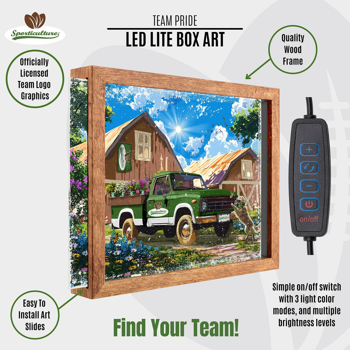 NCAA Ohio State Buckeyes Led Lite Box - Four Seasons