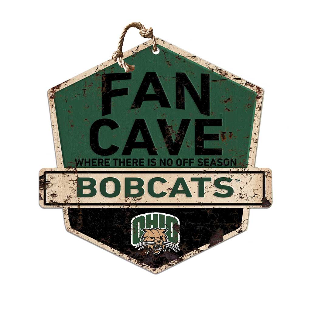 Badge Fan Cave Ohio Univ Bobcats