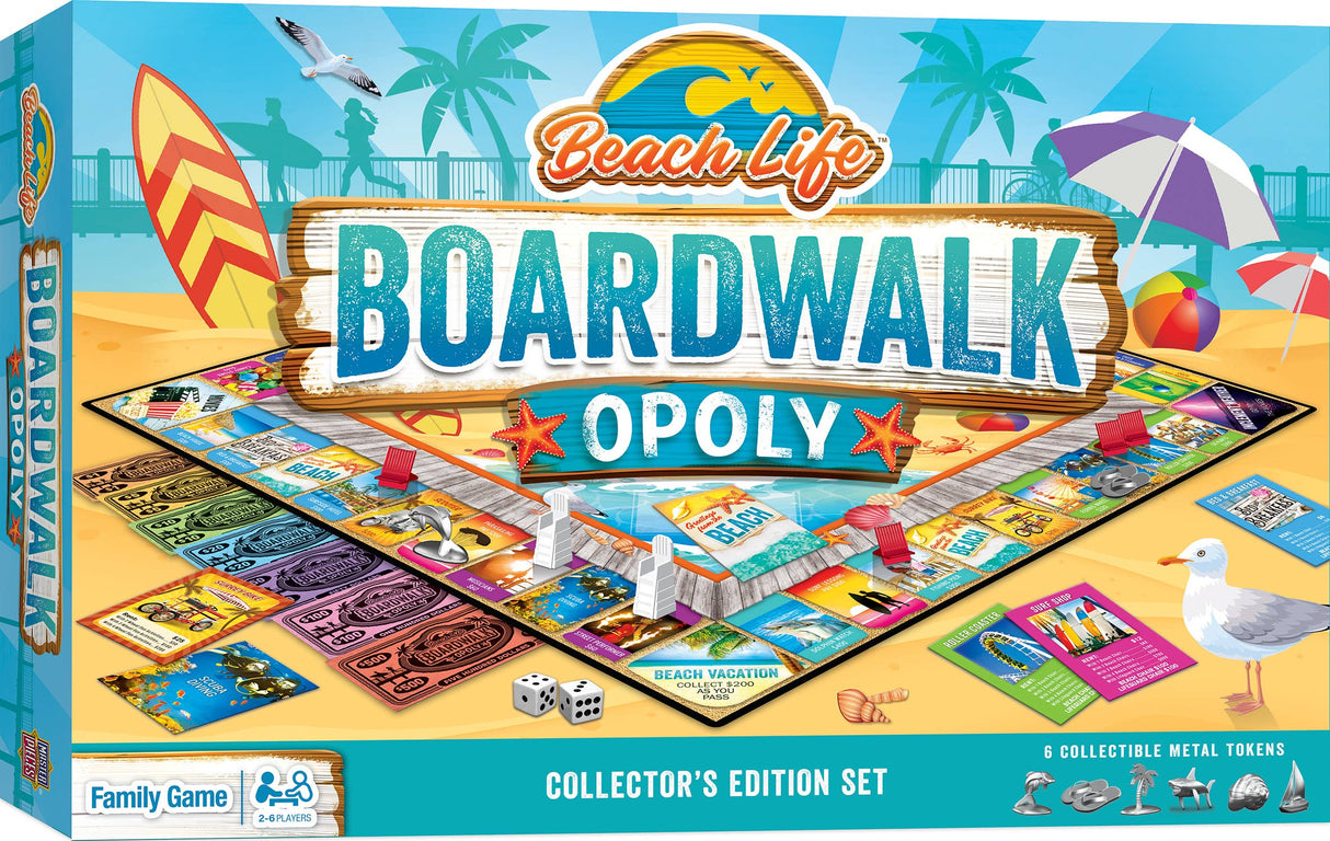 Beach Life - Boardwalk Opoly Board Game