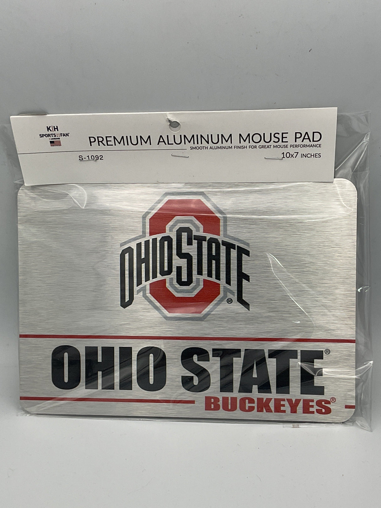 Aluminum Ohio State Buckeyes Stripe Mousepad