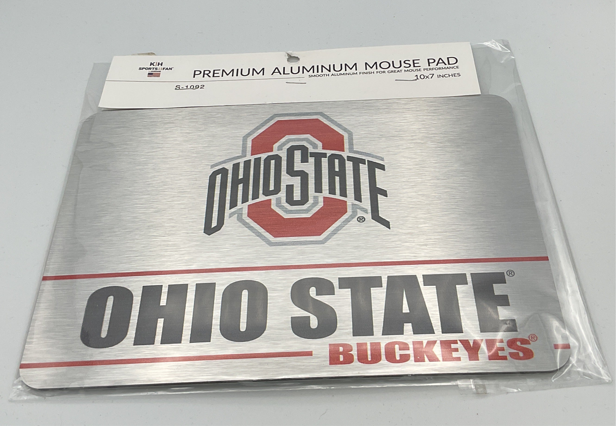 Aluminum Ohio State Buckeyes Stripe Mousepad