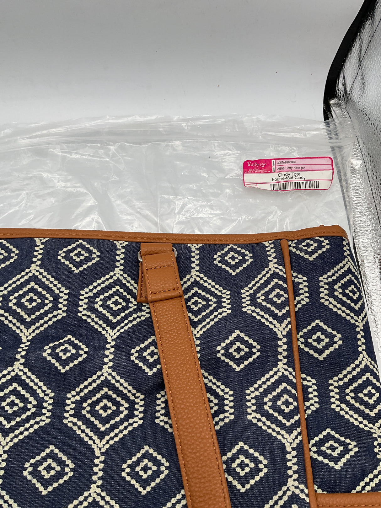 Thirty-One Cindy Tote - Dotty Hexagon