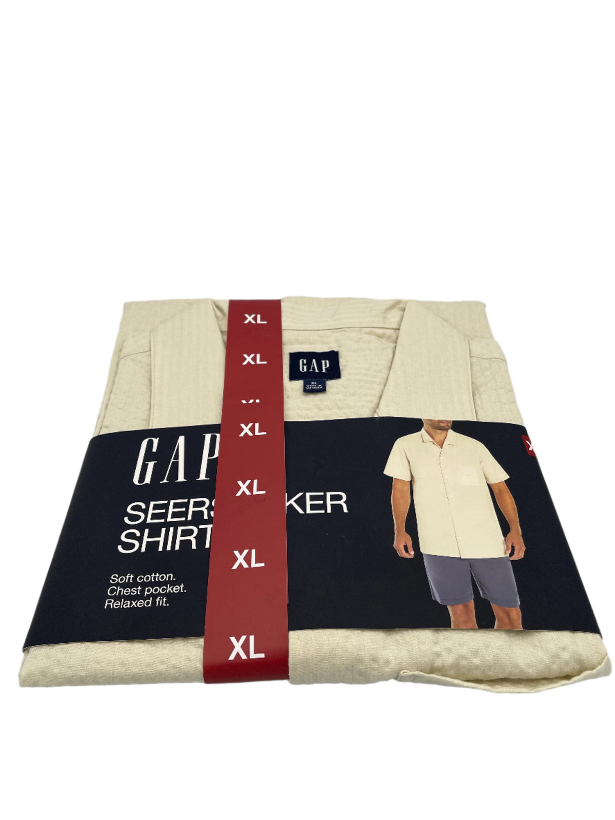 Gap Seer Sucker Button Up Shirt