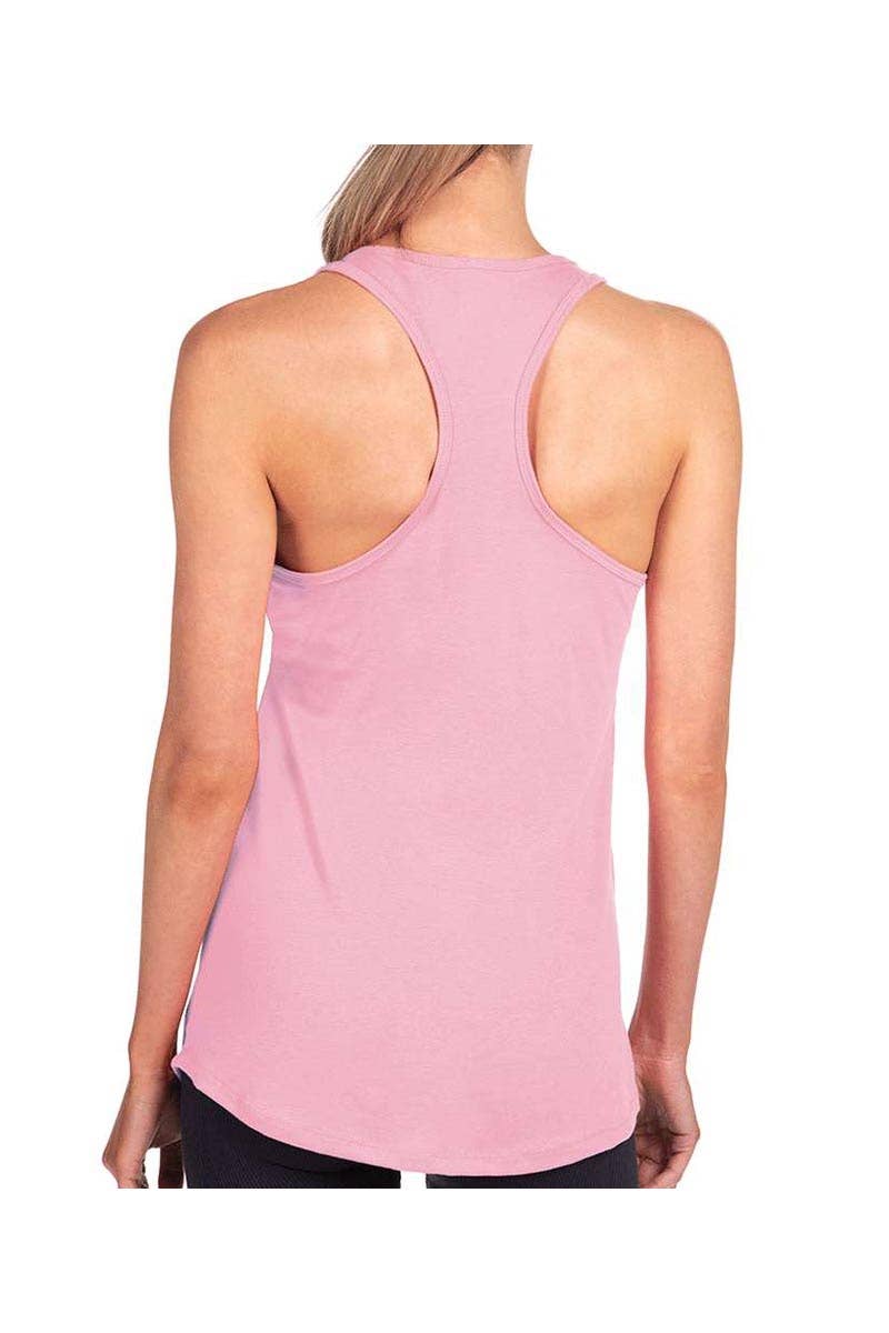 Checkered Flag Black Bow Graphic Racerback Tank