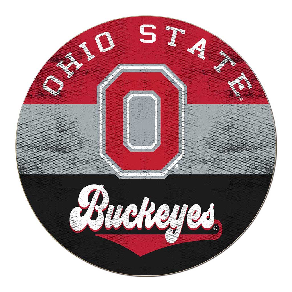 20x20 Retro Circle Ohio State Buckeyes