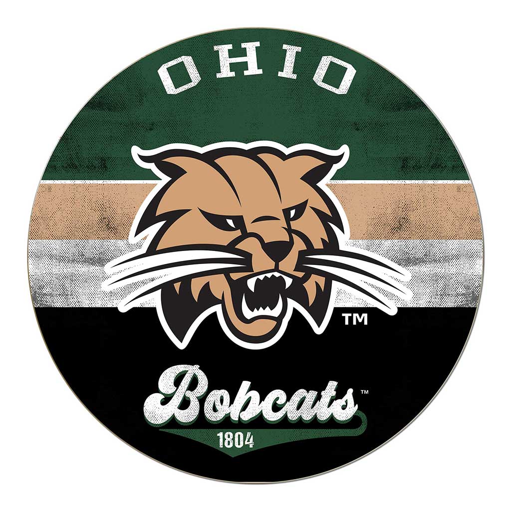 20x20 Retro Circle Ohio Univ Bobcats