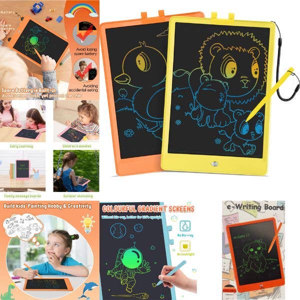 LCD Writing Tablets - 2PACK - 10"x7"