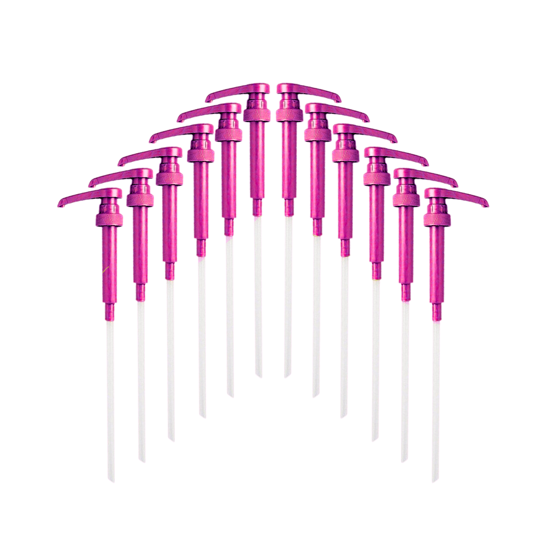 Pink Syrup Pump for 750ml Syrup Bottle