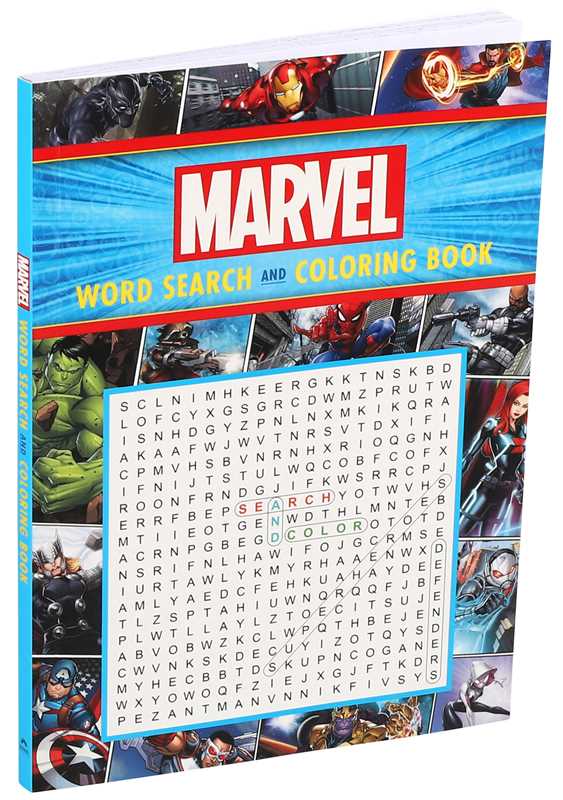 Marvel Word Search and Coloring Book