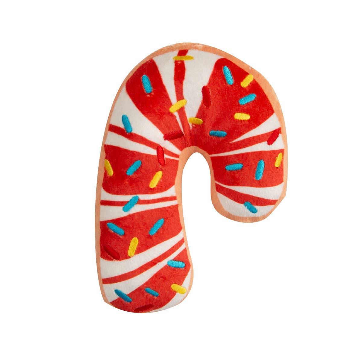 Candy Cane w/ Sprinkles Plush Dog Toy