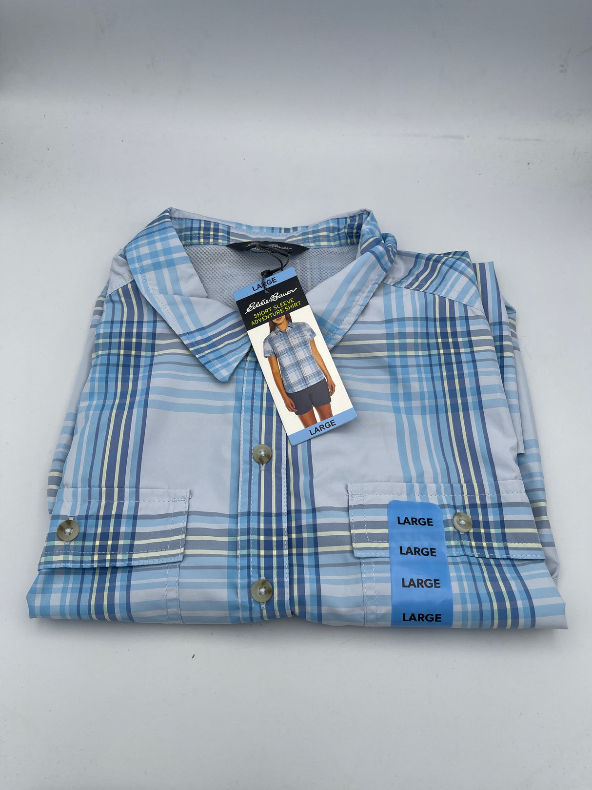 Women's Eddie Bauer Short Sleeve Button Up Shirt