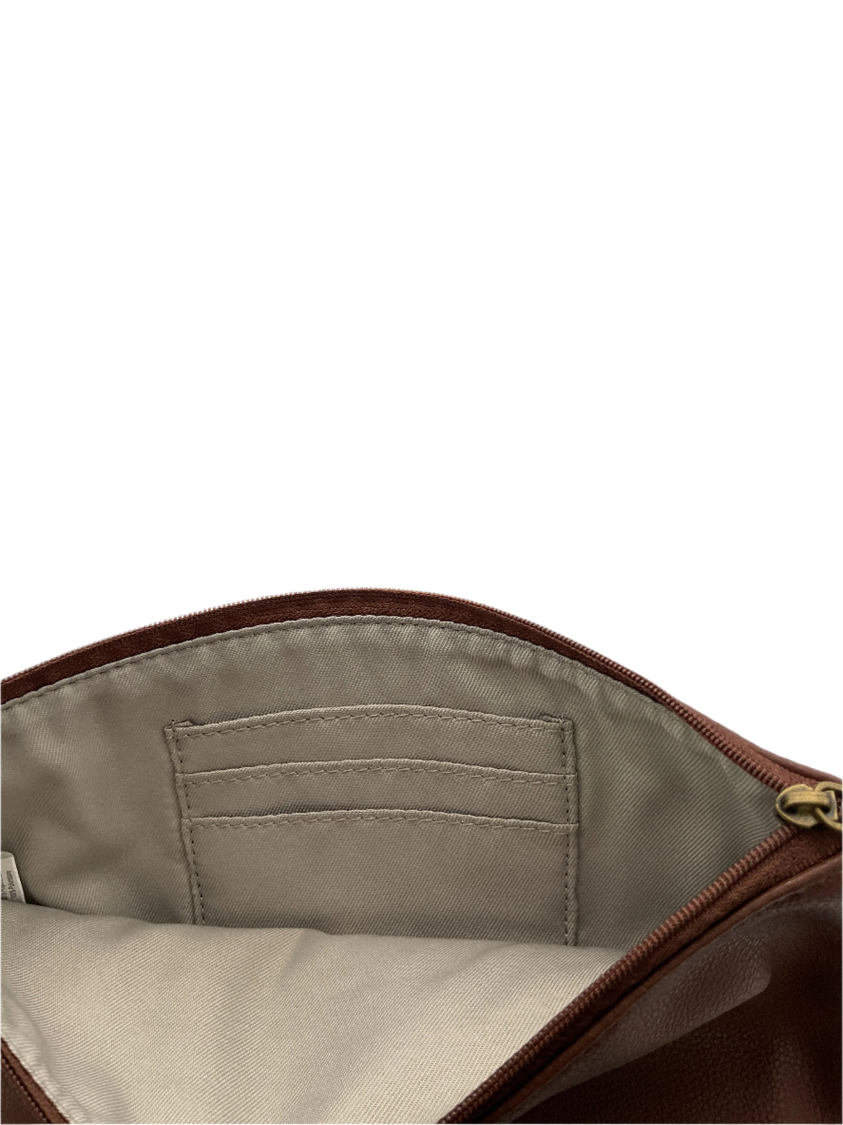 Thirty-One Tapered Pouch - Cappuccino Smooth Pebble