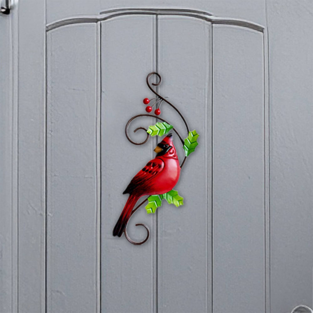 12" Iron Cardinal Plaque