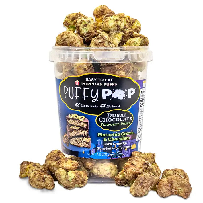 Crack Corn / Puffy Pop -Dubai Chocolate (4 oz)