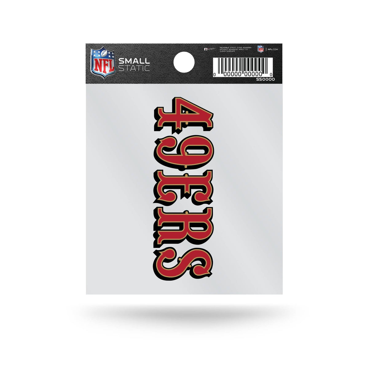 San Francisco 49ers Wordmark Small Static Cling