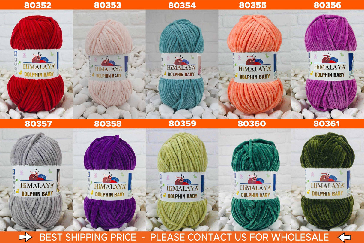 Himalaya Dolphin Baby | Velvet Yarn | Plush Yarn | Knitting