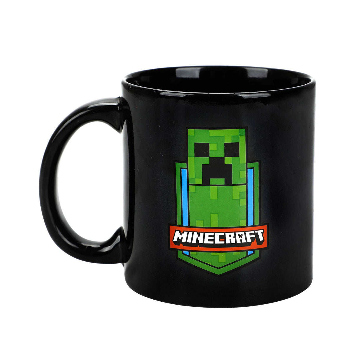 Minecraft Creeper Boom 16 Oz Black Ceramic Mug