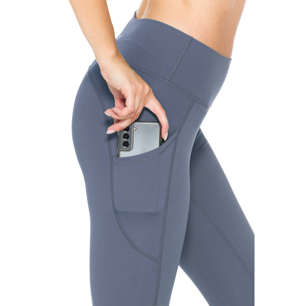 Premium Nylon Activewear Solid Leggings