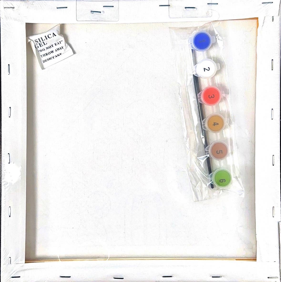 Canvas Paint Set, Gingerbread Design , 11.8 x 11.8 x 0.67in