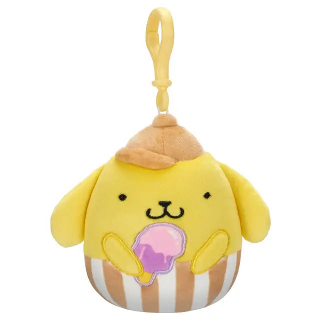 Squishmallow Plush Sanrio Food Truck Pompompurin 3.5" Clip