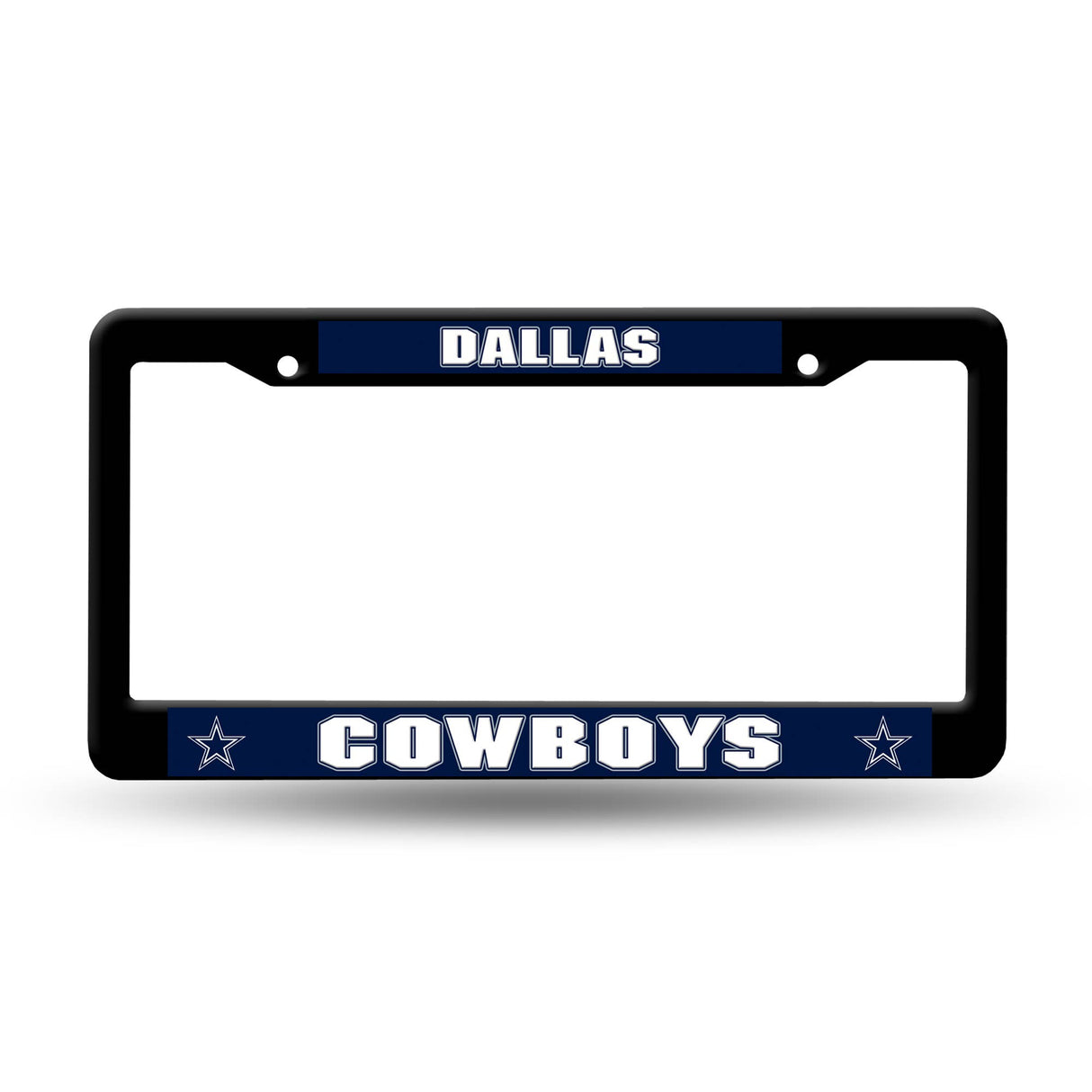 NFL Dallas Cowboys Plastic Black Plastic Auto Frame
