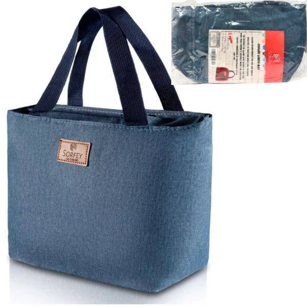 Zippered Insulated Cooler Blue