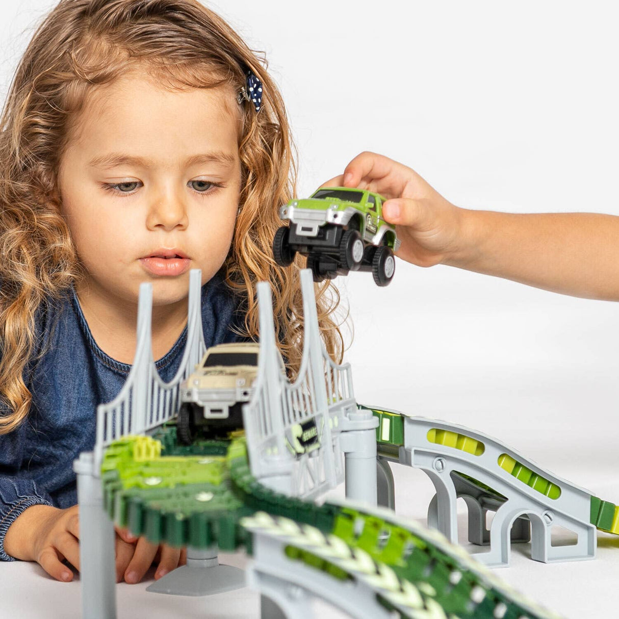 6 Piece Battery Power Toy Race Car Truck Jeep Collection Set