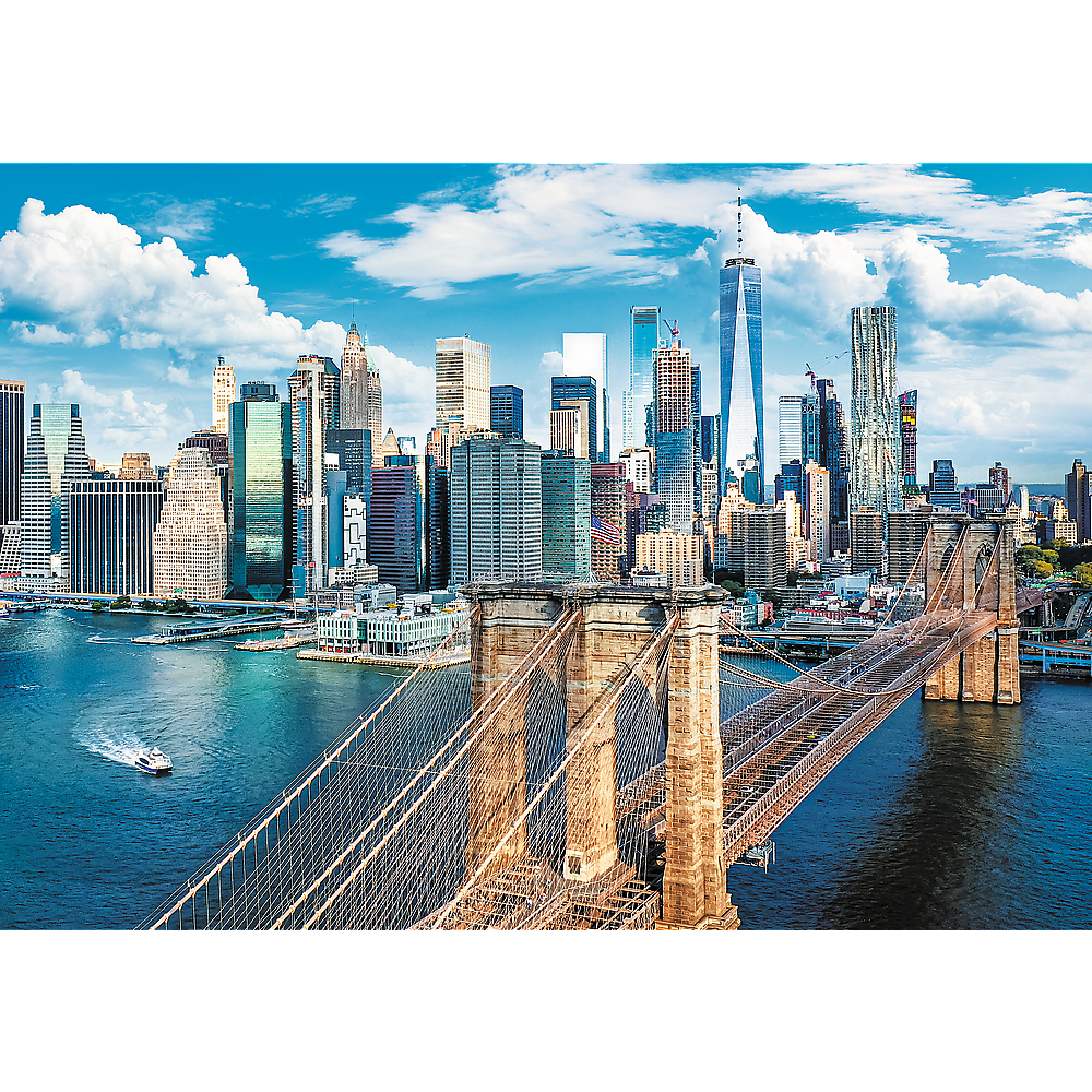 1000 Piece Puzzle - Brooklyn Bridge, New York, USA