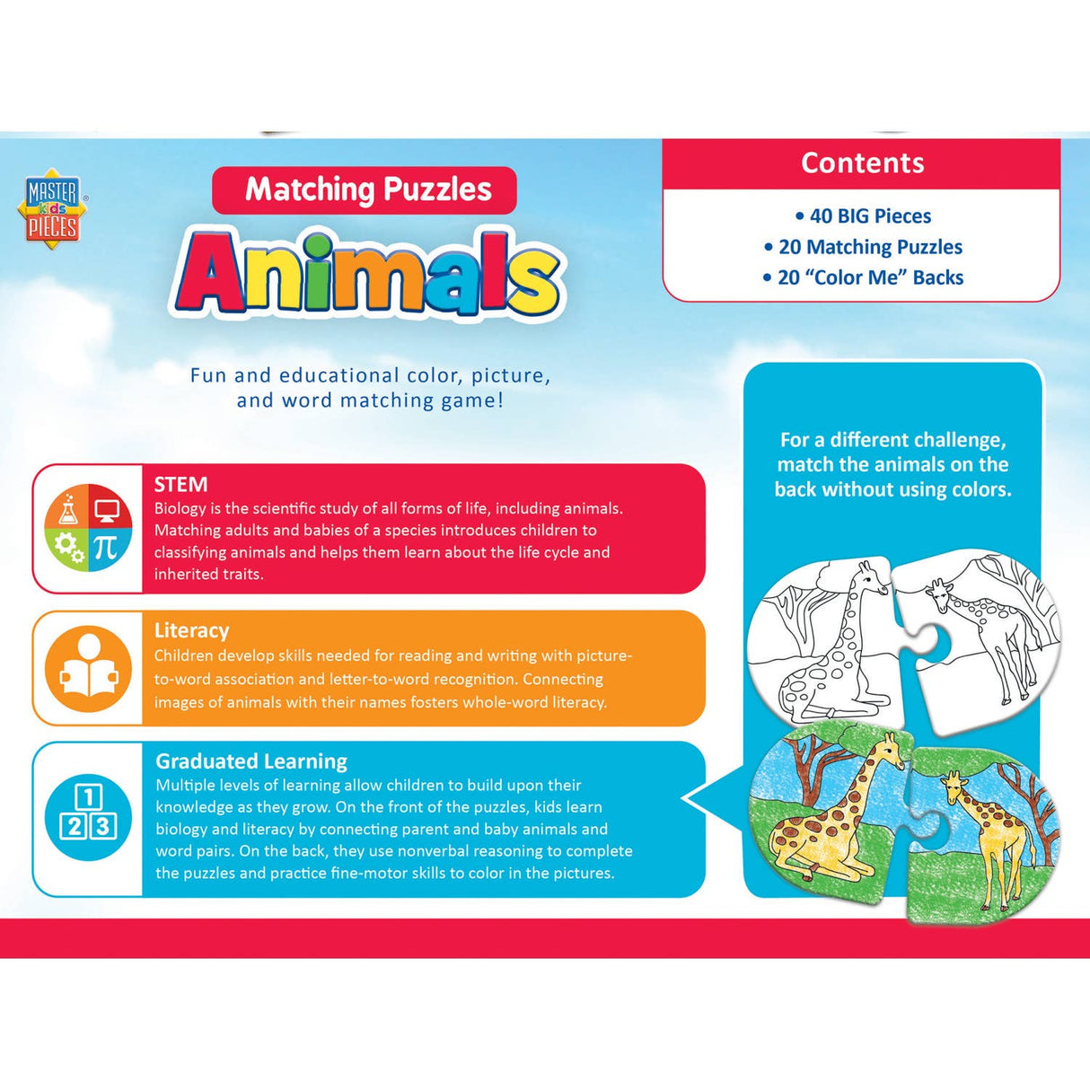 Animals - Educational Matching Puzzles