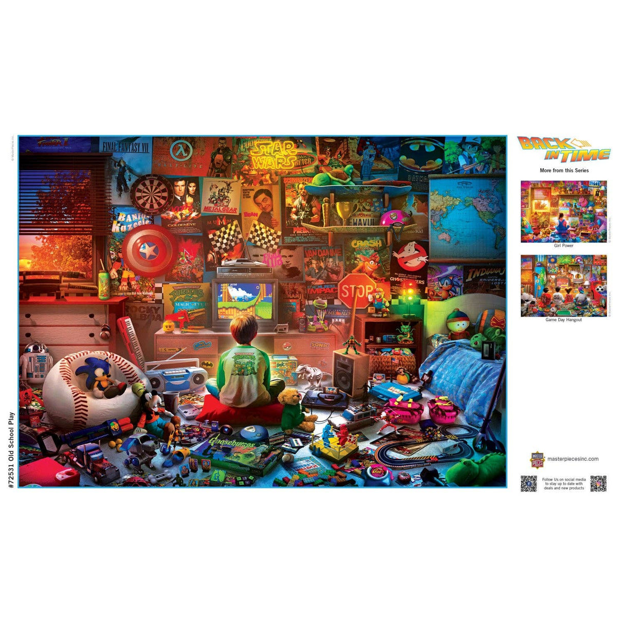 Back in Time - Old School Play 1000 Piece Jigsaw Puzzle