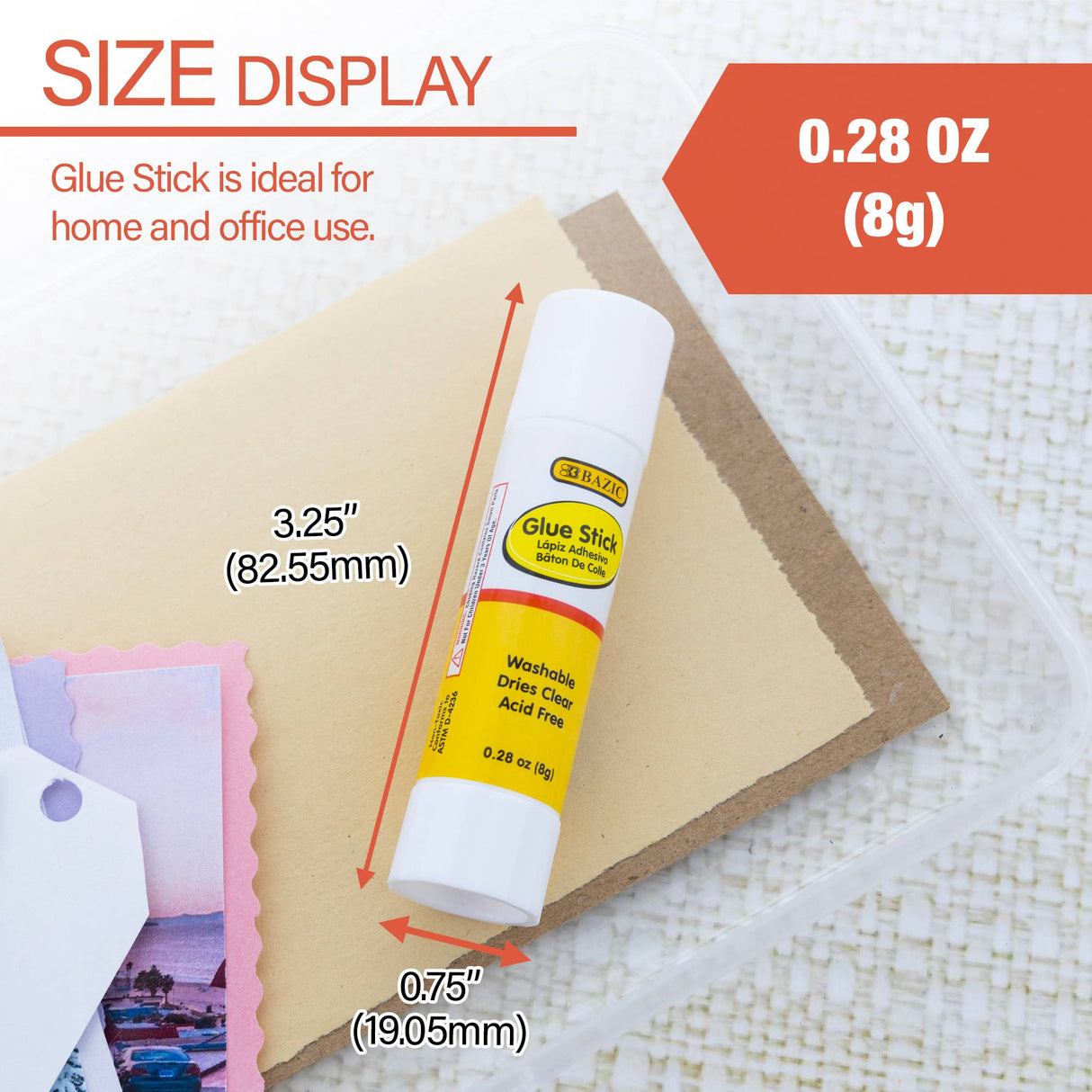 Glue Stick All Purpose 0.28 Oz