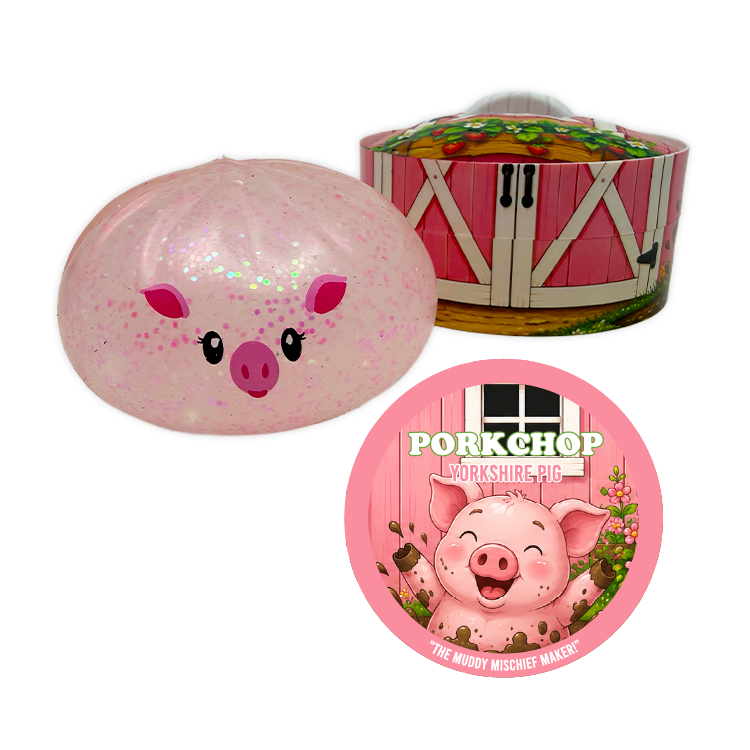 Fun Doh Farm Barnyard Squishy Dumpling Toy - 12/Display