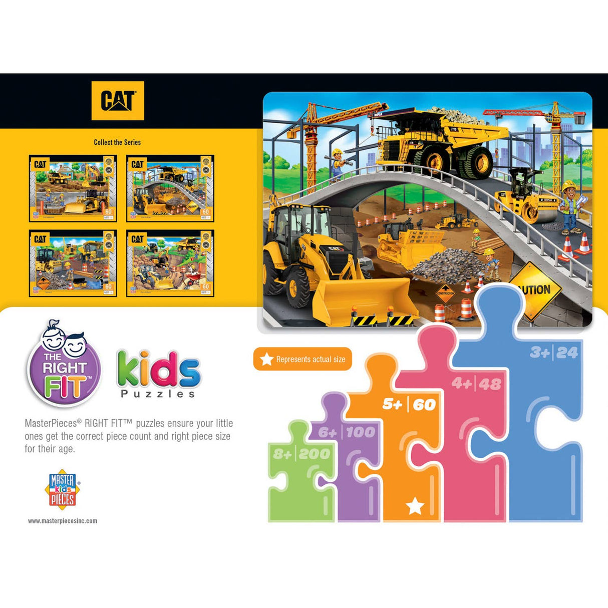 60 Piece Puzzle CAT - Under the Bridge Kids Puzzle