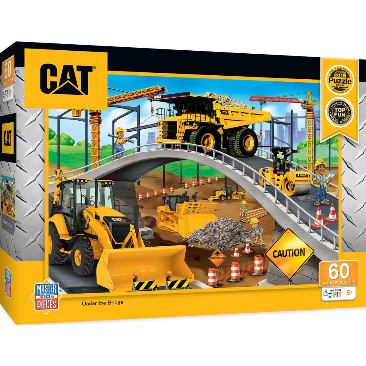 60 Piece Puzzle CAT - Under the Bridge Kids Puzzle