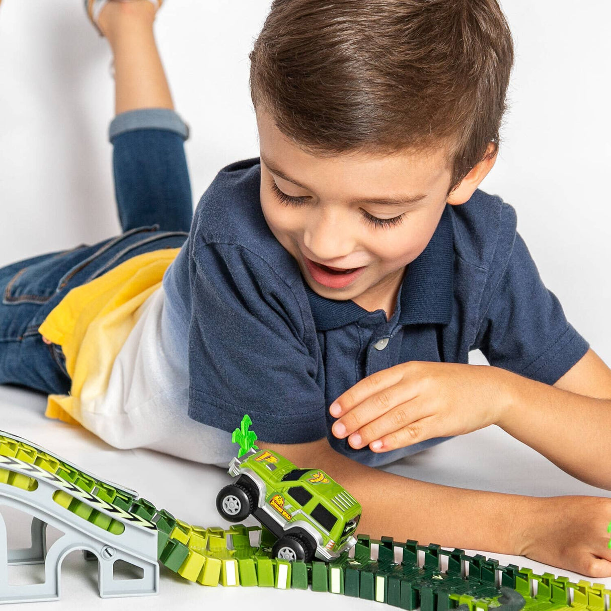 6 Piece Battery Power Toy Race Car Truck Jeep Collection Set