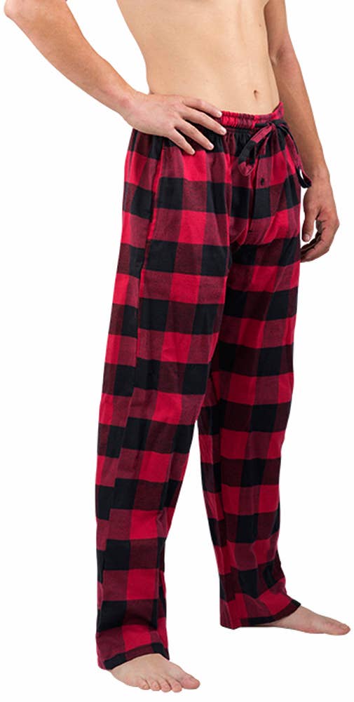 Men Flannel Pajama Pant 39975 Red Buffalo Plaid