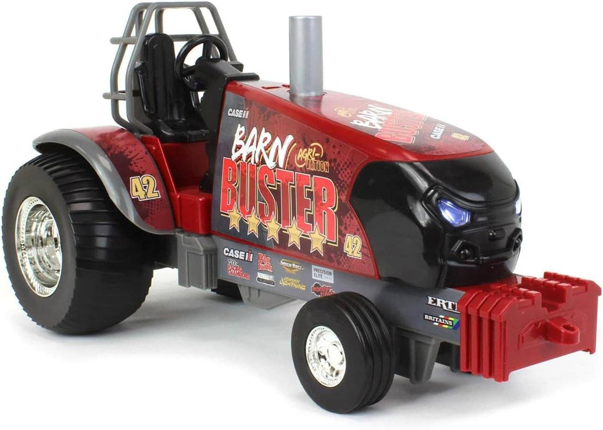 TOMY ERTL 1/16 Big Farm Case IH Barn Buster Pulling Tractor