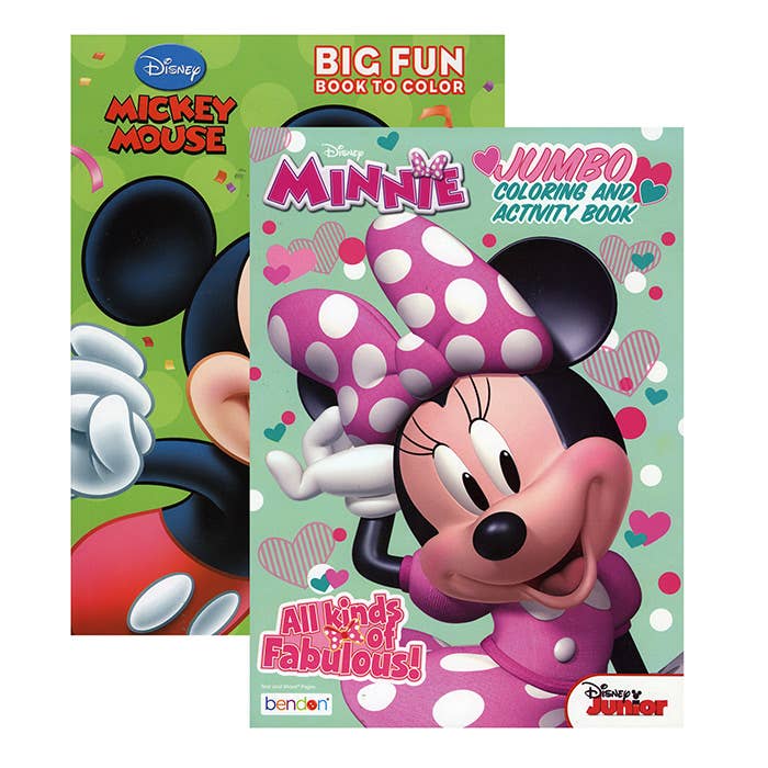 Mickey And Minnie Coloring Book