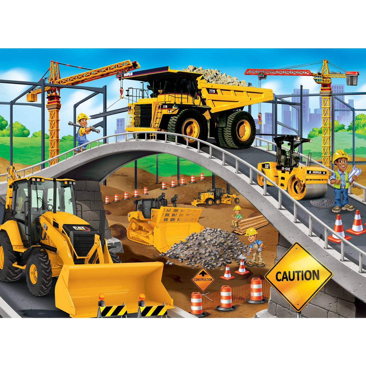 60 Piece Puzzle CAT - Under the Bridge Kids Puzzle