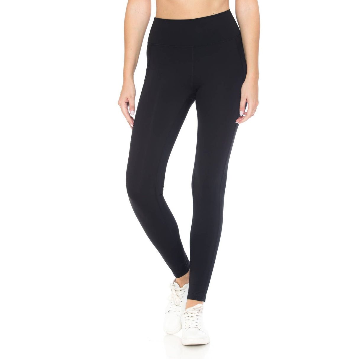 Premium Nylon Activewear Solid Leggings
