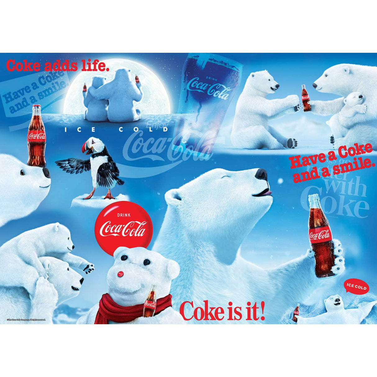 Coca-Cola Polar Bears 1000 Piece Puzzle