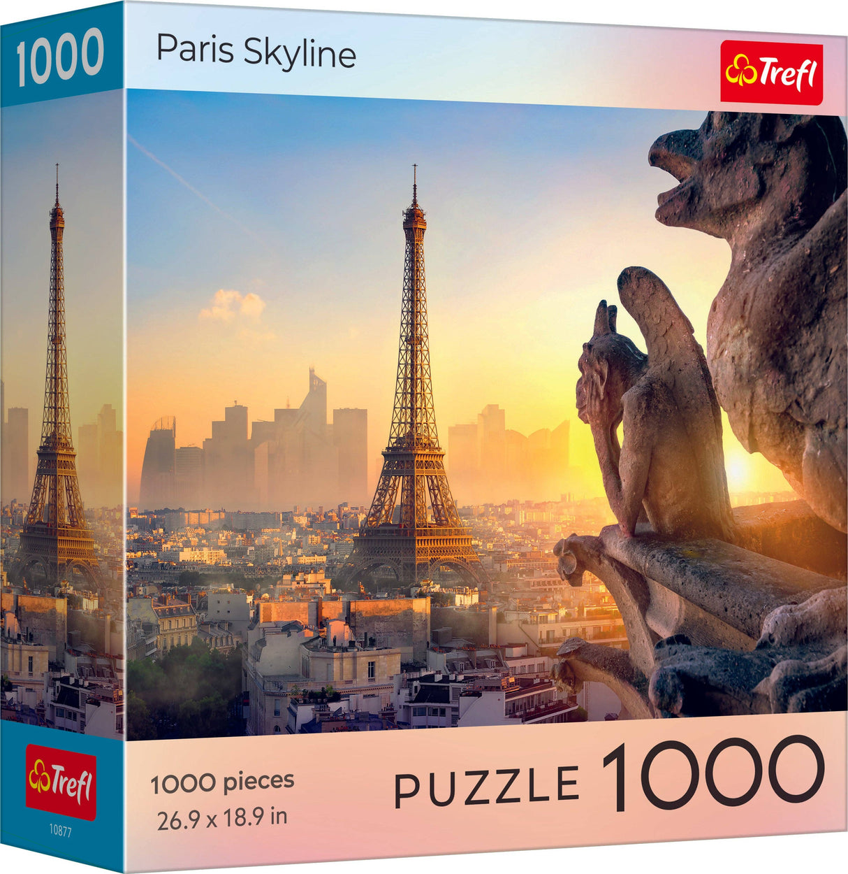 1000 Piece Puzzle - Sunset Paris Skyline