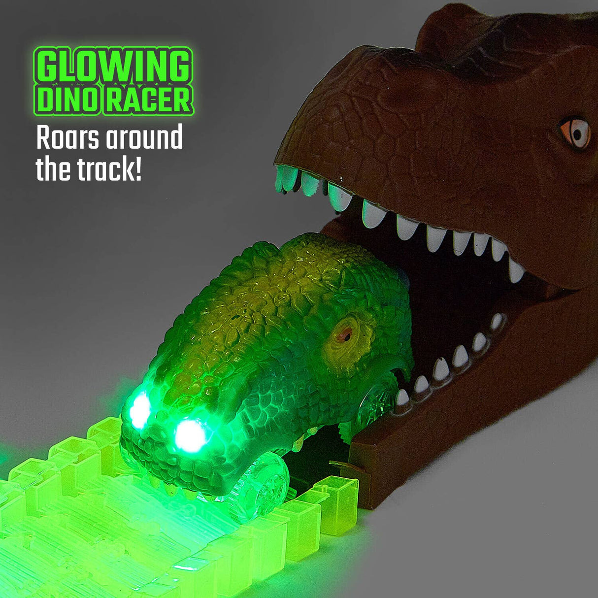 Dinosaur Race Escape Track Playset Toy Gift For Kids, Boys, Girls