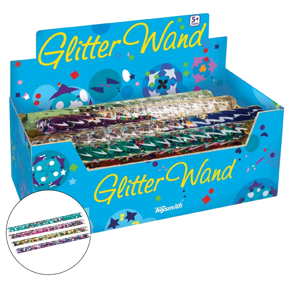 Spiral Glitter Wand, 6.5"