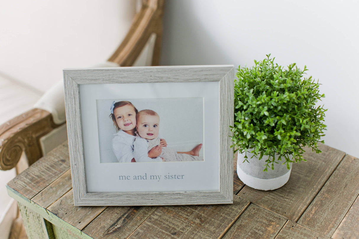Rustic Me & My Sister Picture Frame