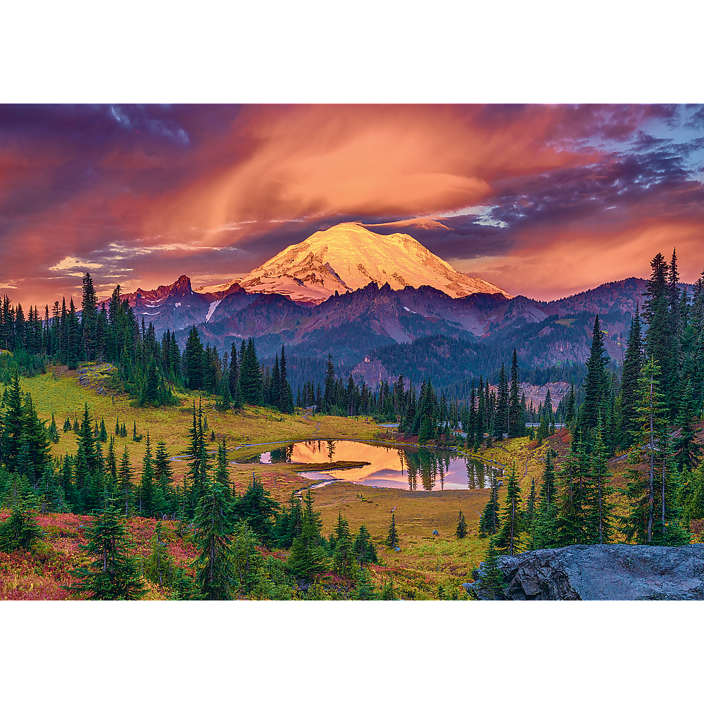 1000 Piece Puzzle - Mountain Sunset