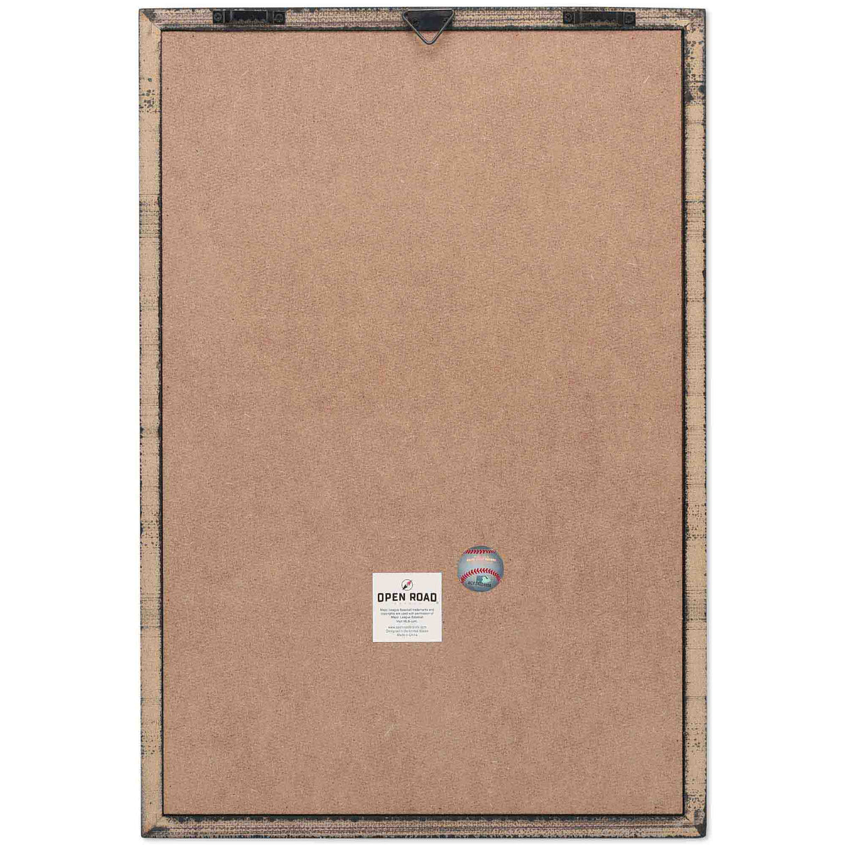 Cincinnati Reds Logo Baseball & Diamond Framed Glass Sign